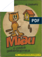 Miau, o Pisica Galbena Si Mica - g. Zarafu (Ilustratii de n.nobilescu, 1975)