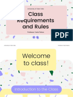 Pastel Grey and Pink Purple Round and Friendly Classroom Rules Education Presentation