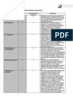 Student Advisory Exemplar - World Studies Exemplar A