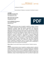 Economia Global e Internacionalização de Empresas: Uma Proposta de Tipologia de Empresas Internacionalizadas