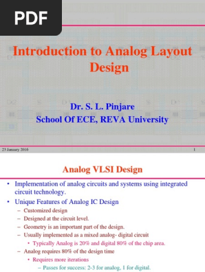 Introduction to Analog Layout Design Slides