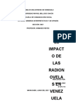 Impacto de Las Radionovelas en Venezuela