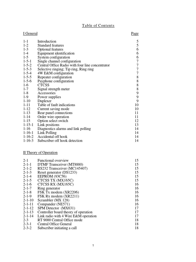 RT9000 Manual PDF Telephone Exchange Telephone