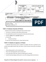 Electrical Diagram: PART 1: Evaluation of Knowhow (08 Marks)