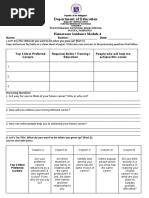 Department of Education: Homeroom Guidance Module 4