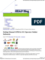 Download Setting GPRS  3G Manual Semua Operator by Baco Kuttu SN53286702 doc pdf