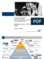Testing SAP: Leuker Kunnen We Het Niet Maken, Wel Makkelijker!