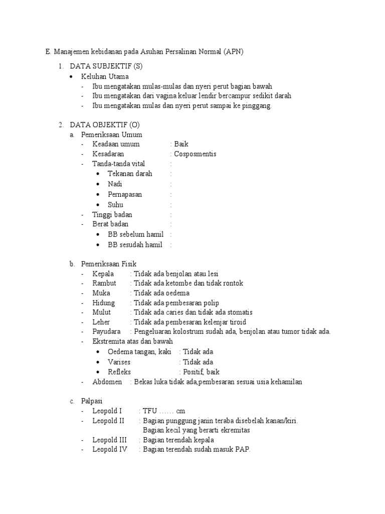 Laporan Kebidanan Pdf
