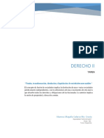 Derecho Ii: "Fusión, Transformación, Disolución y Liquidación de Sociedades Mercantiles "