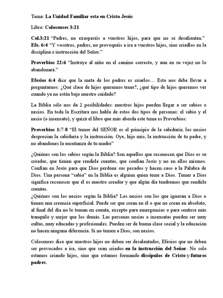 Crianza Cristiana: Instrucción y Disciplina | PDF | Cristo (título) | Fe