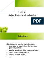 Unit.3 - Adjectives and adverbs (1)