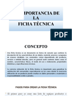 La Importancia de La Ficha Técnica