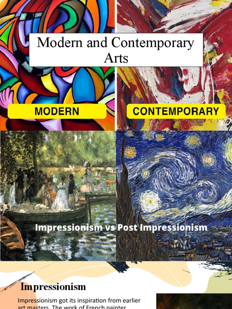 Modern and Contemporary Arts | PDF | Impressionism | Paintings