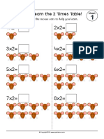 Let's Learn The 2 Times Table!: Name