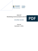 Course Guide: 156.237 Marketing Communication and Advertising
