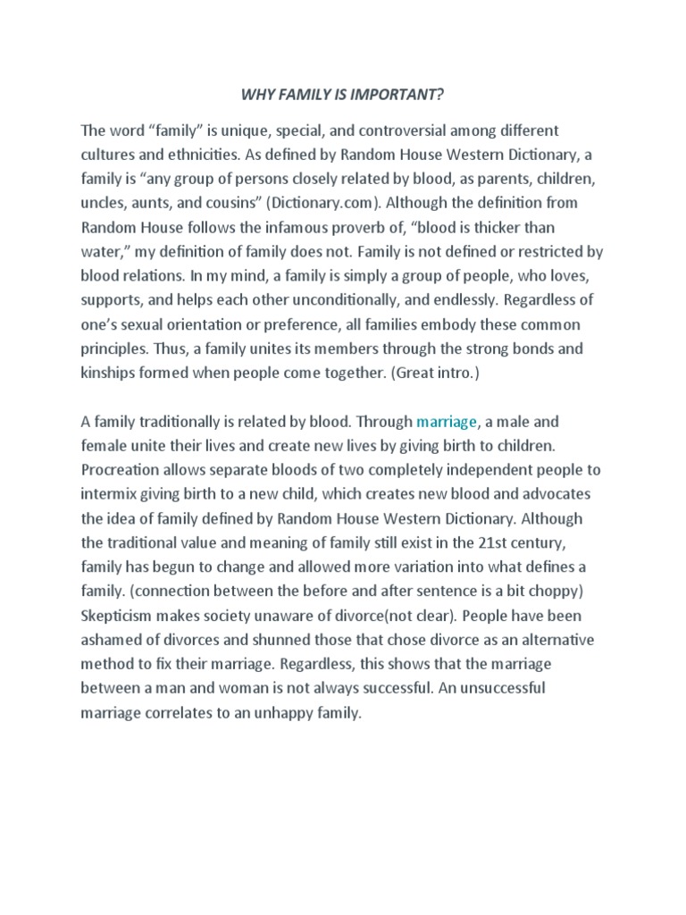 Redefining Family in Modern Society | PDF