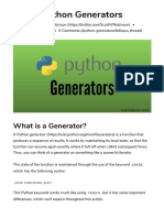 Python Generators: What Is A Generator?
