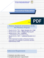 Pharmaceutical Education: University of Perpetual Help System Laguna Dr. Jose G. Tamayo Medical University