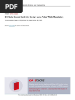 DC Motor Speed Controller Design Using Pulse Width