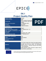 D6.1 Project Quality Plan: Ref. Ares (2017) 5676689 - 21/11/2017