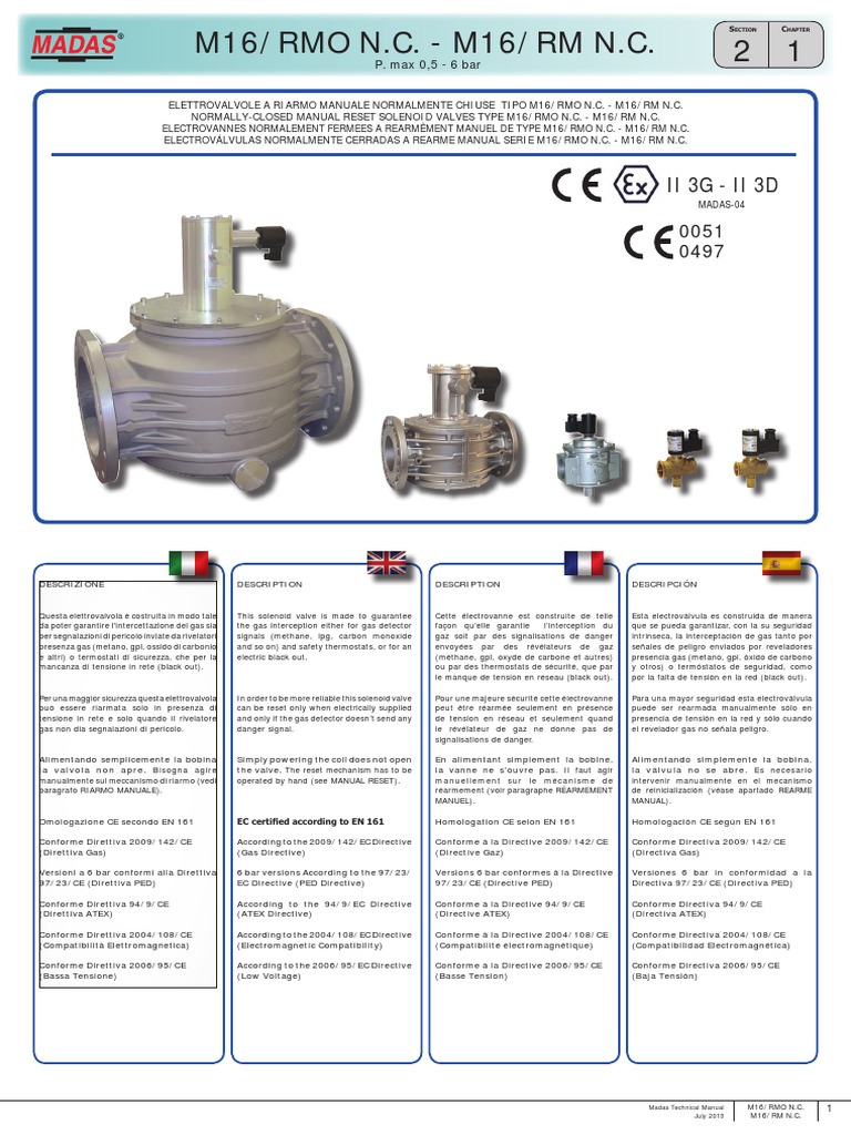 1 2 M16/RMO N.C. - M16/RM N.C.: Ii 3G - Ii 3D | PDF