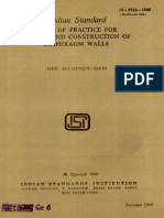 Is 9556 1980 Indian Standard Code of Practice for Design and Construction of Diaphragm Walls