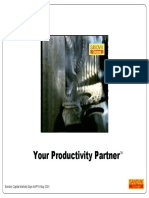 Your Productivity Partner: Sandvik Capital Markets Days NAFTA May 2001