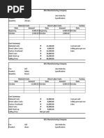 Job Order Cost Sheet