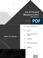 Art of Formal Business Letter Writing: Managerial Communications (PG-06)