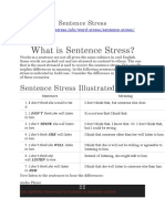 What Is Sentence Stress?