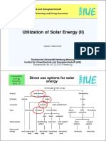 Utilization of Solar Energy (II)