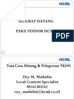 Materi Presentasi Tata Cara Hitung Pelaporan TKDN 2018