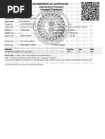 Jharkhand Road Tax Permit Format