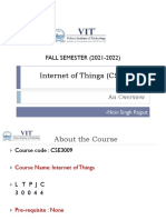 CSE3009 Fall Semester 2021-2022 IoT Course Overview
