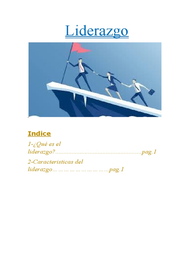 Liderazgo | PDF | Crecimiento personal y profesional | Relaciones ...