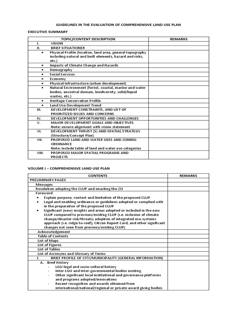 Comprehensive Land Use Plan Guidelines | PDF | Infrastructure | Agriculture