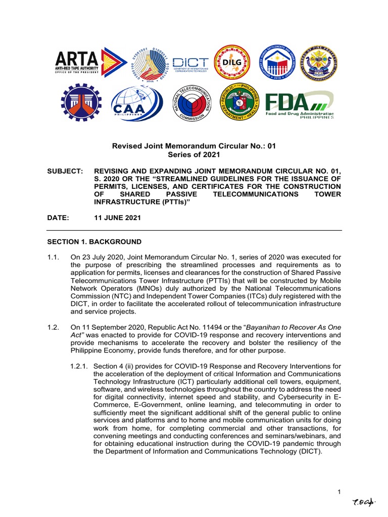 Streamlined Guidelines for Telecom Tower Construction Permits | PDF ...