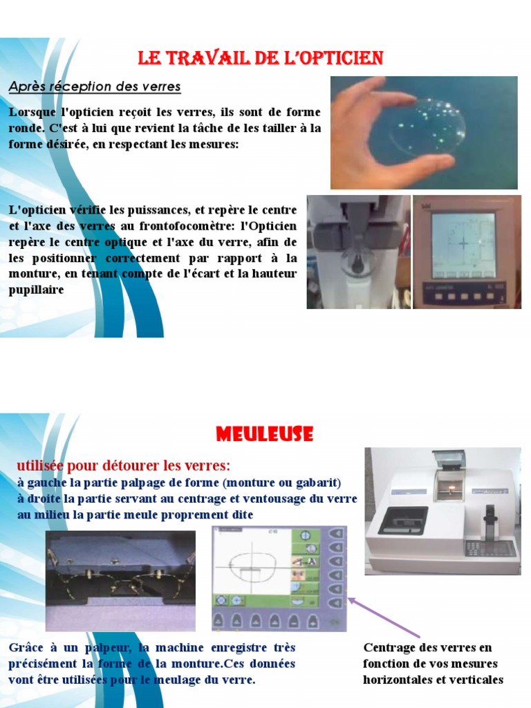 Materiel Opticiens, PDF, Lunettes