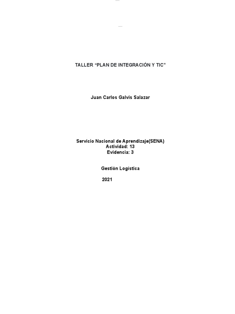 Informe sobre Cadena de Suministros y TIC | PDF | Logística | Gestión ...