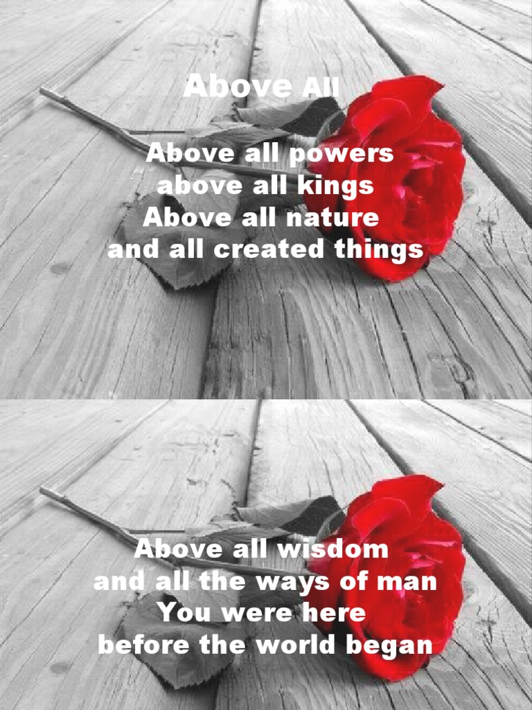 Above All: A Reflection on Sacrifice | PDF | Law | Religion & Spirituality
