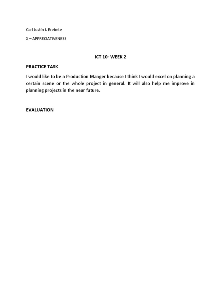 Ict 10-Week 2 Practice Task | PDF | Art