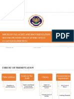 Issue in Tax Audit and Documentation - Mulund Study Circle - CA Gautam M...