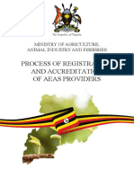 Process of Registration and Accreditation of Agricultural Extension Service Providers