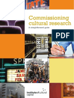 Commissioning Cultural Research: A Straightforward Guide