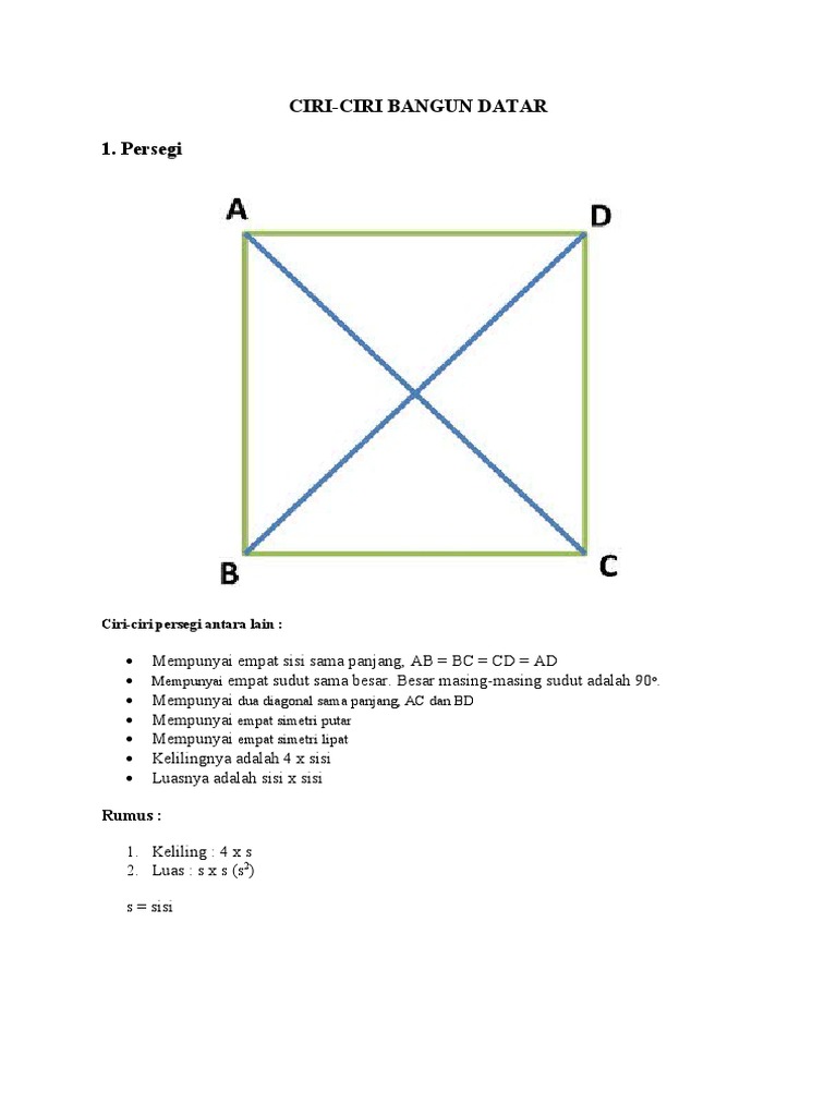 Ciri ciri bangun datar pdf
