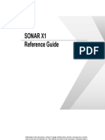 SONAR X1 - Guia Do Usuarios - Ingles