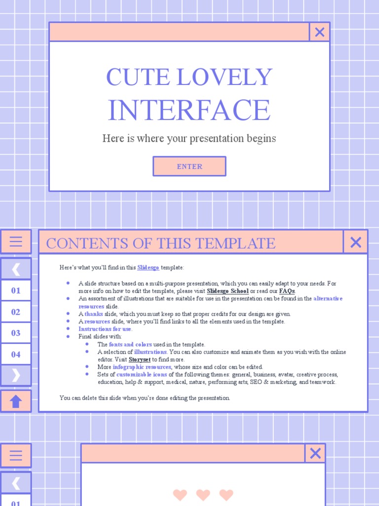 Cute Lovely Interface by Slidesgo PDF Neptune