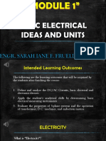 Module 1 - Basic Electrical Ideas and Units