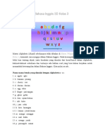 Materi Pelajaran Bahasa Inggris SD Kelas 3