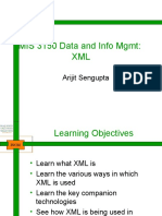 MIS 3150 Data and Info MGMT: XML: Arijit Sengupta